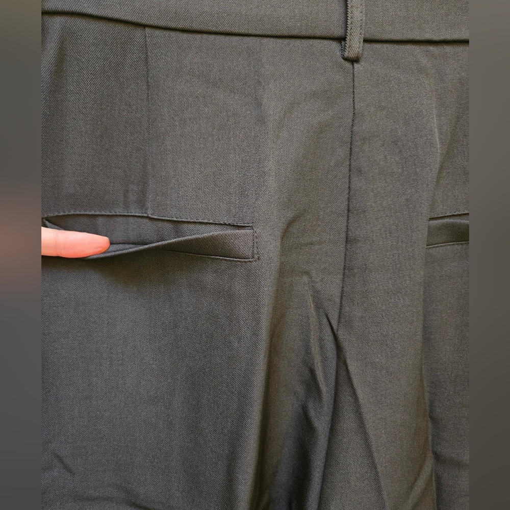 NWT Micas Asymmetrical Elegant Black Wide-Leg Pants, Large - Picture 9 of 12